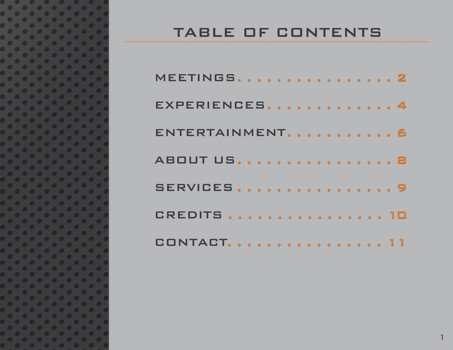 Table of Contents