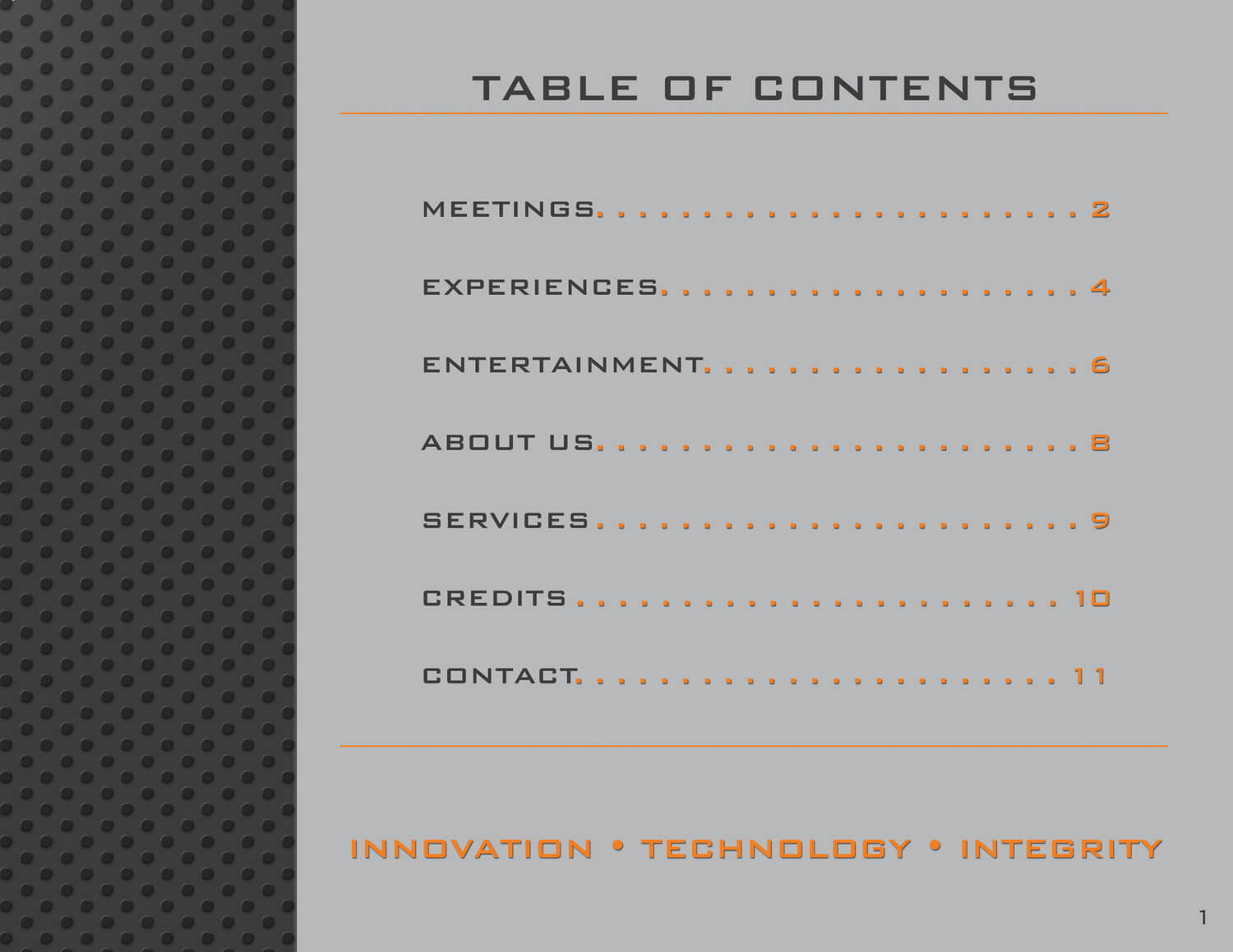 Table of Contents